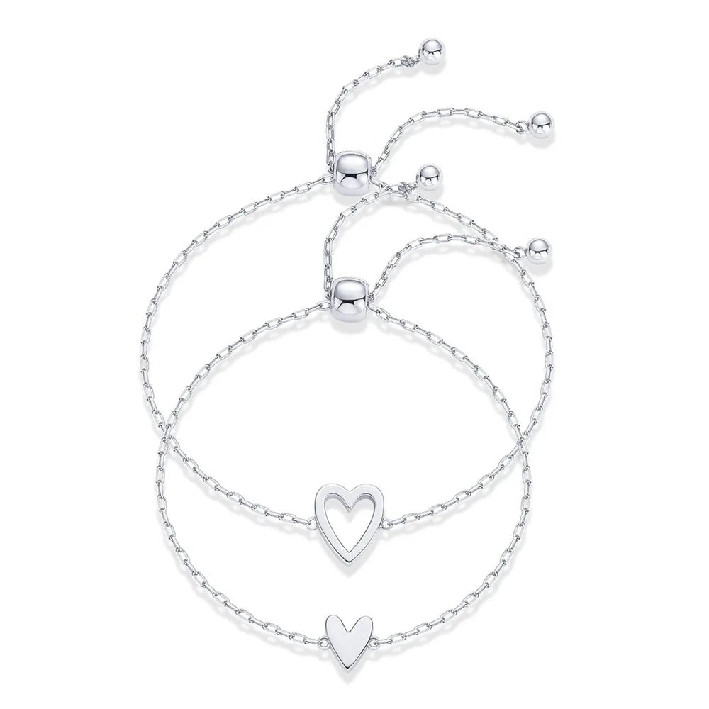 Matching Heart Bracelets