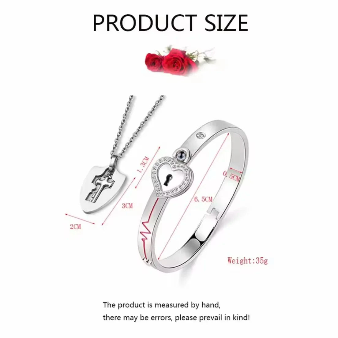 Matching Lock Bracelet & Necklace