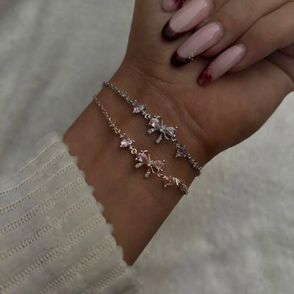 Sparkling Bow Bracelet