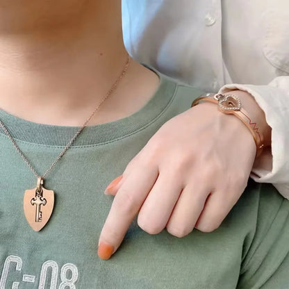 Matching Lock Bracelet & Necklace