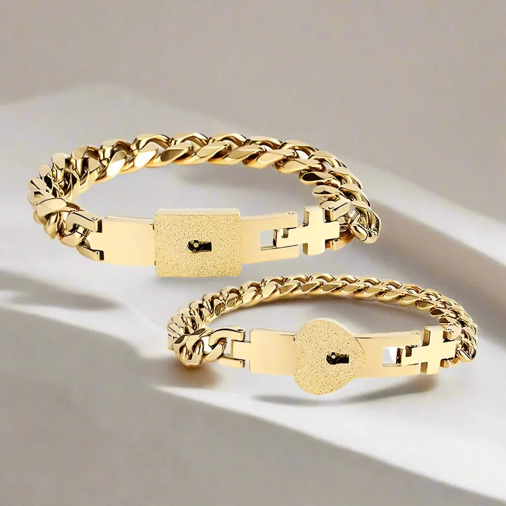 Matching Lock Bracelets